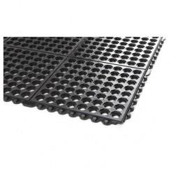 3' x 3' x 5/8" Thick Drainage Mat - Black - Exact Tool & Supply