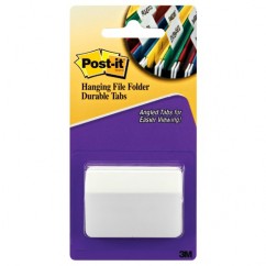 Post-it Angled Durable Tabs 686A-50WH 2 in. × 1.5 in. (50 8 mm × 38 mm) White 24 pk/cs - Exact Tool & Supply