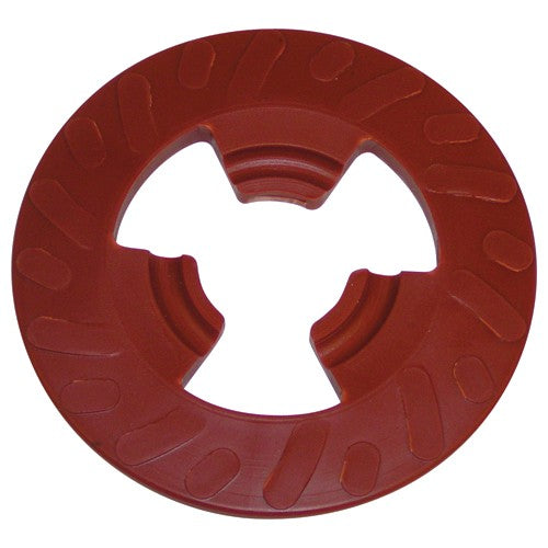 3M Disc Pad Face Plate Ribbed 28656 4″ Extra Hard Red - Exact Tool & Supply