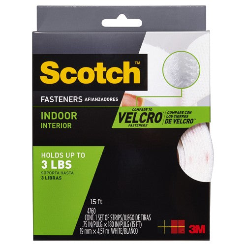 Scotch Indoor Fasteners RF4760 3/4 in × 15 ft (19 0 mm × 4 57 m) White
1 Set of Strips
