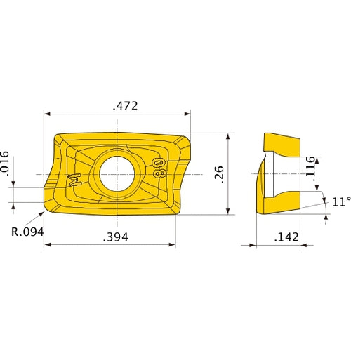 AOMT123624PEER-M VP15TF INSERT