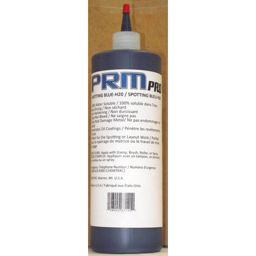 1 Quart Spotting Blue H20 Die Spotting Fluid-Water Soluble Non-Drying - Exact Tool & Supply