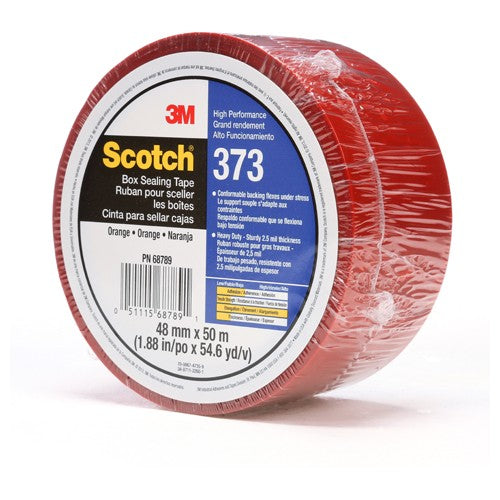 Scotch Box Sealing Tape 373 Orange 48 mm × 50 m - Exact Tool & Supply