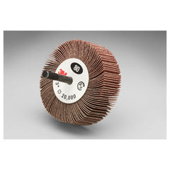 3M Flap Wheel 244D Type 83 3″ × 1/2″ × 1/4″ 60 X-weight - Exact Tool & Supply