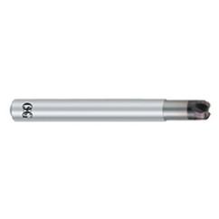 1/8'' Dia. - 2-1/4'' OAL - 1/32'' Radius - EXO Coated CBD - High Feed HP End Mill - 3 FL - Exact Tool & Supply