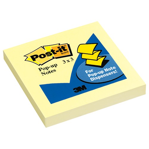 Post-it Pop-up Notes R330-YW6PK 3″ × 3″ × 100 shts - Exact Tool & Supply