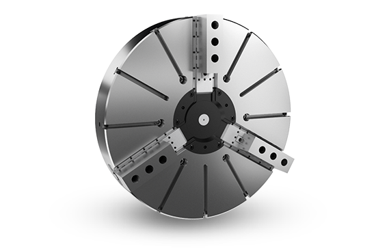 Auto Strong V(40”-79”) Series Large wedge type non through-hole power chuck (adapter excluded) - Part # 63" VE-263 - Exact Tool & Supply