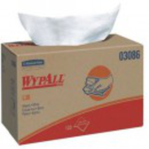 Dry Wipe, WYPALL L30, 9 3/4 in × 10 in, Number of Sheets 120, White - Exact Tool & Supply