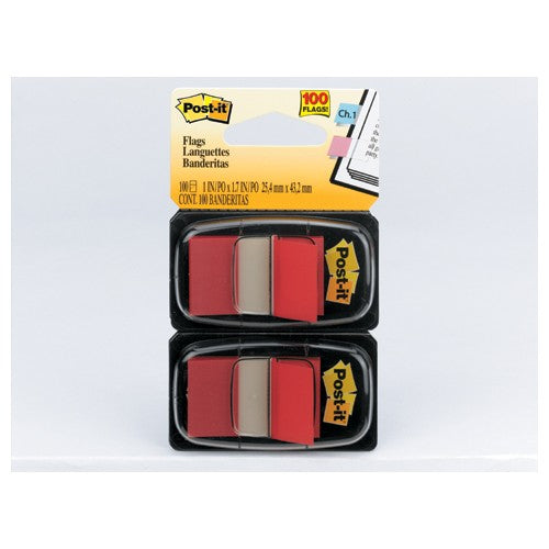 Post-it Flags 680-RD2 1″ × 1.7″ (2.54 cm × 4.31 cm) Red 2-pk - Exact Tool & Supply