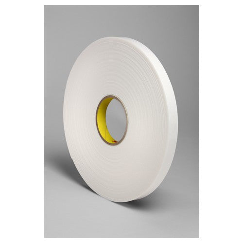 3M Double Coated Polyethylene Foam Tape 4466 White 3/4″ × 36 yd 62mil - Exact Tool & Supply