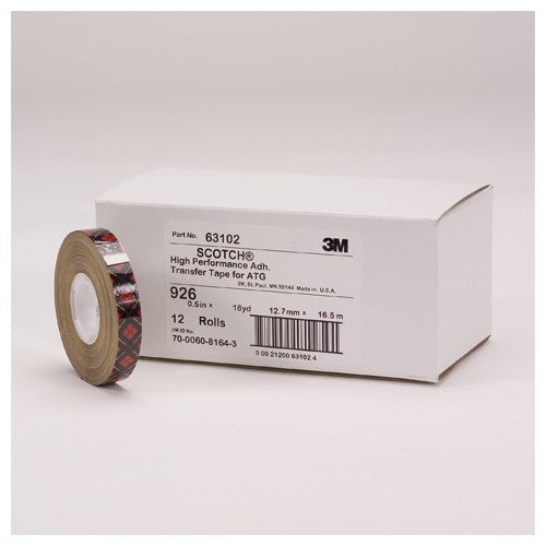 Scotch ATG Adhesive Transfer Tape 926 Clear 1/4″ × 36 yd 5 mil - Exact Tool & Supply
