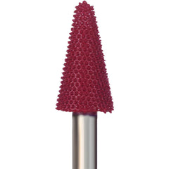 Abrasive Bur: 9/16" Cut Dia, Taper, Single Cut