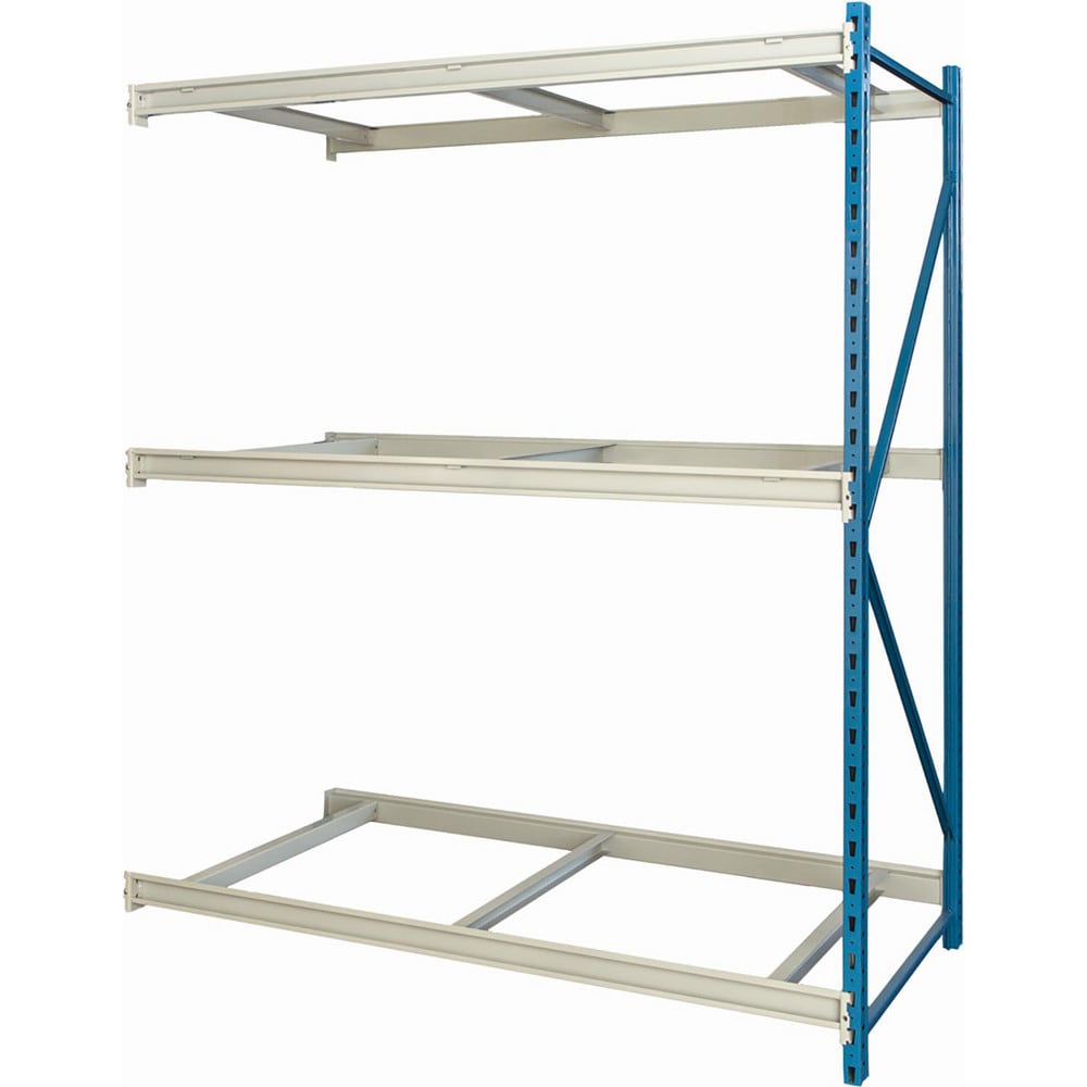 Storage Racks; Rack Type: Bulk Rack Add-On; Overall Width (Inch): 60; Overall Height (Inch): 87; Overall Depth (Inch): 48; Material: Steel; Color: Marine Blue, Light Gray; Finish: Powder Coated