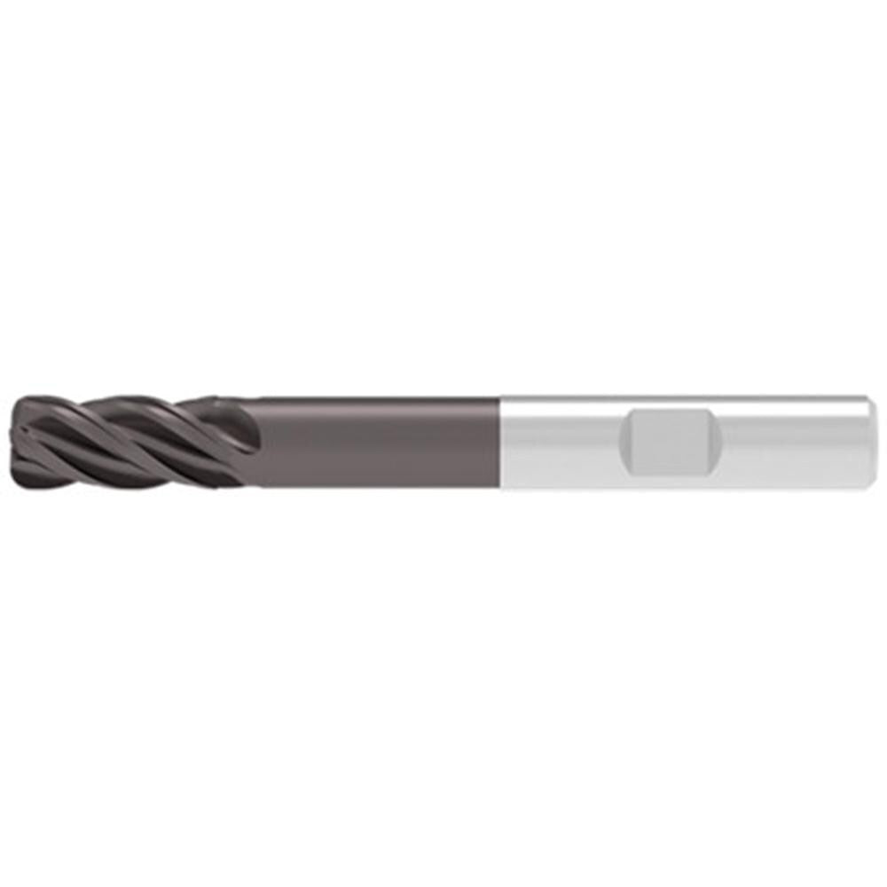 Corner Radius End Mill: 5.00 mm Dia, 13.00 mm LOC, 0.30 mm Radius, 4 Flute, Solid Carbide
