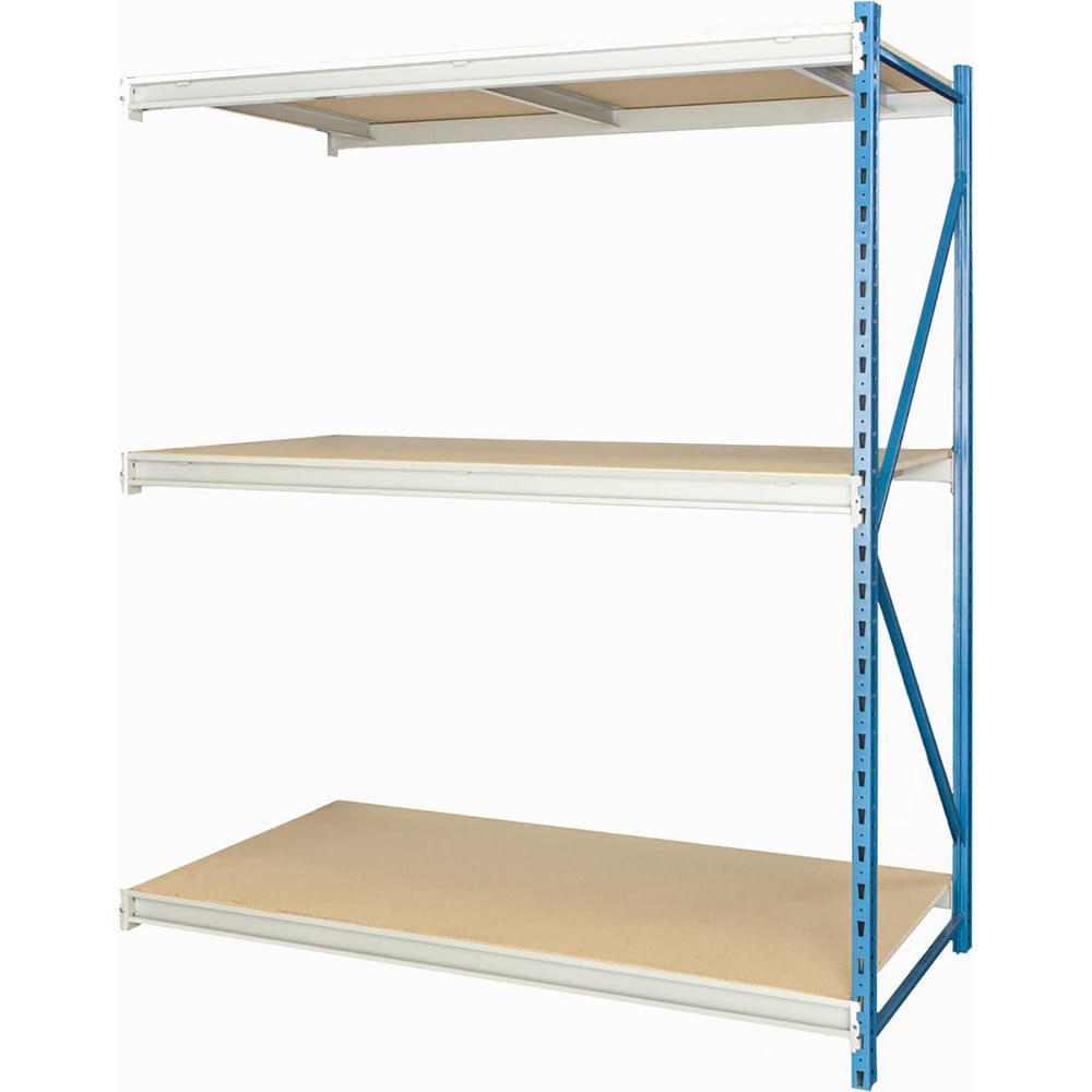 Storage Racks; Rack Type: Bulk Rack Add-On; Overall Width (Inch): 72; Overall Height (Inch): 123; Overall Depth (Inch): 48; Material: Steel; Color: Marine Blue, Light Gray; Finish: Powder Coated