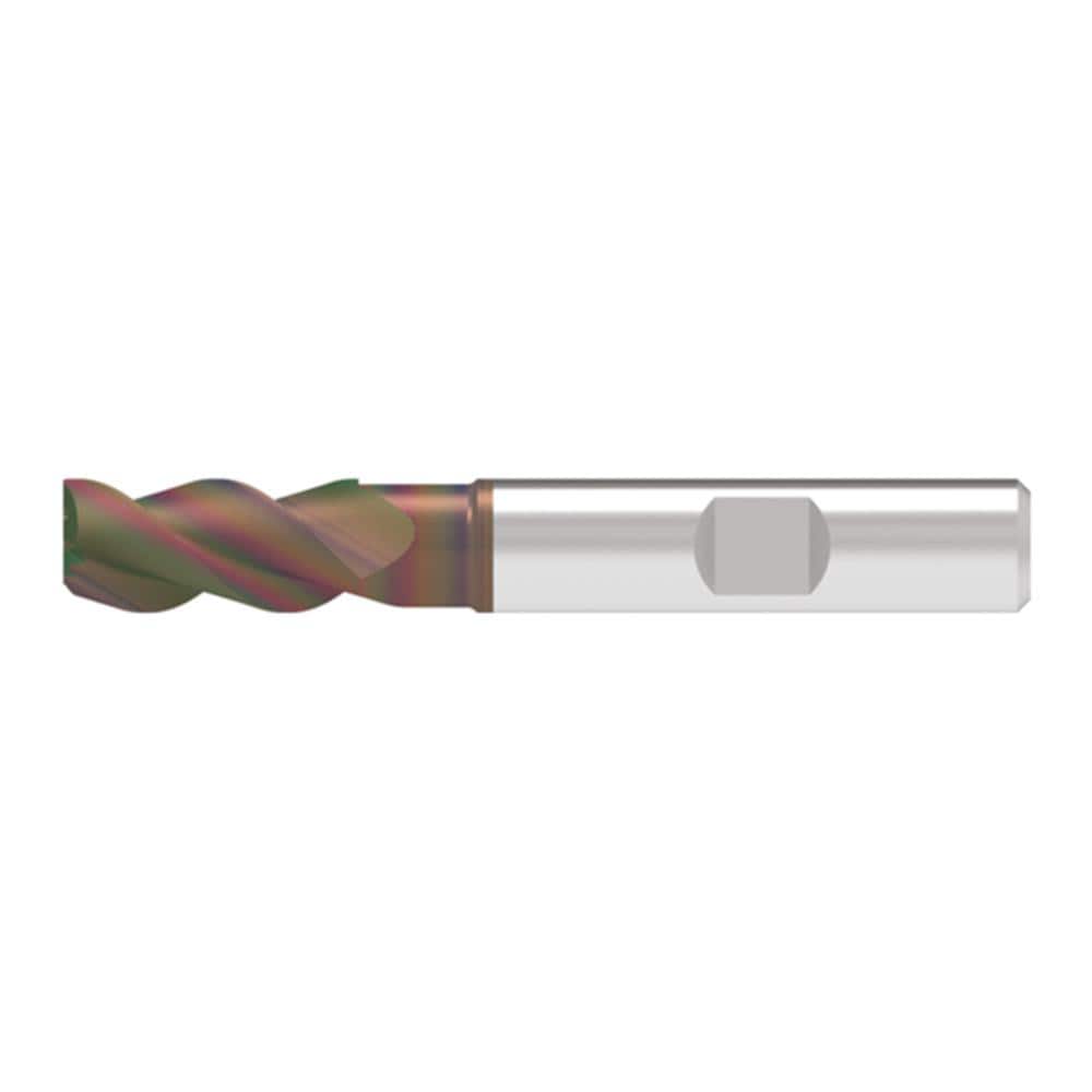 Corner Radius End Mill: 20.00 mm Dia, 42.00 mm LOC, 1.50 mm Radius, 3 Flute, Solid Carbide