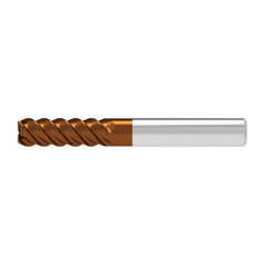 Corner Radius End Mill: 10.00 mm Dia, 30.00 mm LOC, 0.05 mm Radius, 4 Flute, Solid Carbide