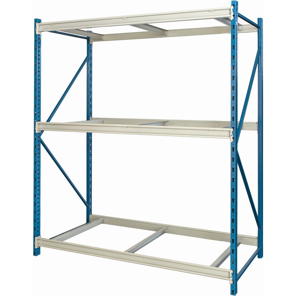 Storage Racks; Rack Type: Bulk Rack Starter Unit; Overall Width (Inch): 60; Overall Height (Inch): 123; Overall Depth (Inch): 48; Material: Steel; Color: Marine Blue, Light Gray; Finish: Powder Coated