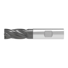Corner Chamfer End Mill: 12.00 mm Dia, 26.00 mm LOC, 4 Flute, 0.30 mm Chamfer Width, Solid Carbide