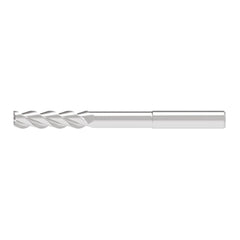 Corner Radius End Mill: 12.00 mm Dia, 49.00 mm LOC, 0.30 mm Radius, 3 Flute, Solid Carbide