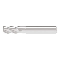 Corner Radius End Mill: 12.00 mm Dia, 25.00 mm LOC, 0.30 mm Radius, 3 Flute, Solid Carbide
