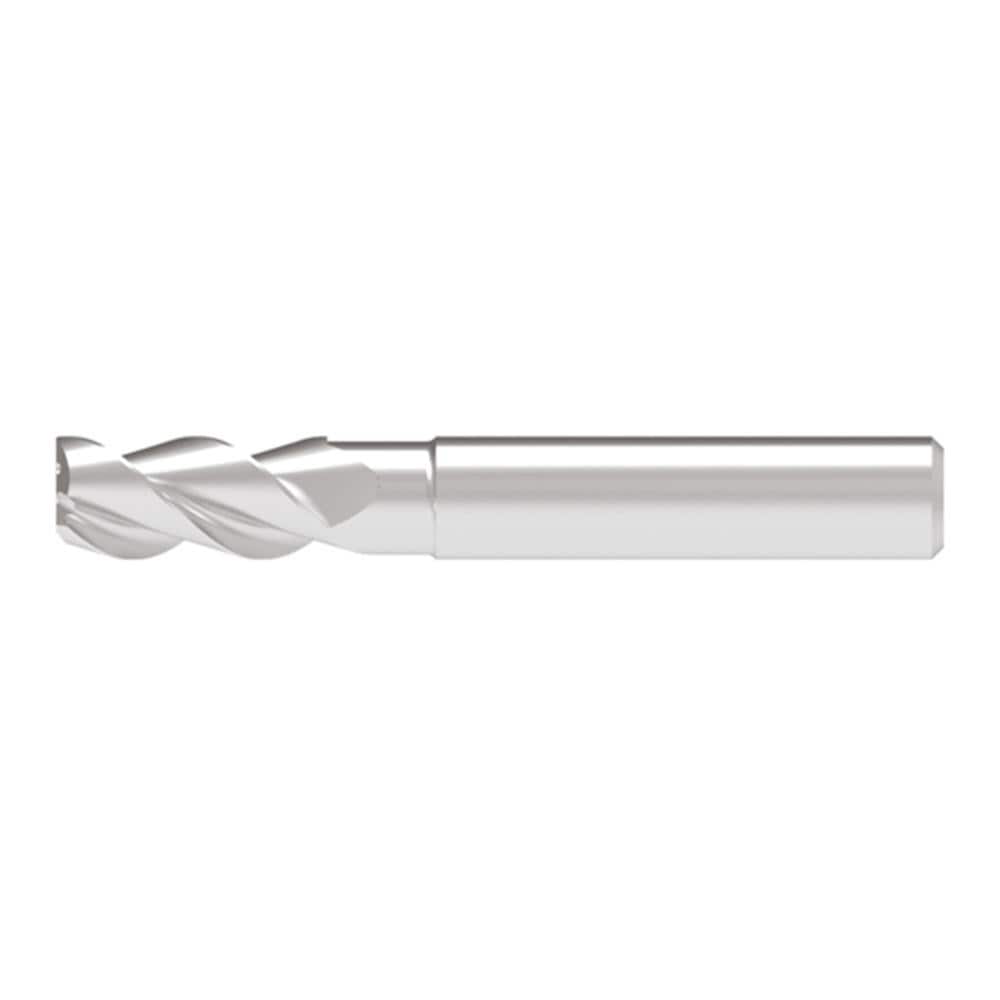 Corner Radius End Mill: 6.00 mm Dia, 13.00 mm LOC, 1.00 mm Radius, 3 Flute, Solid Carbide