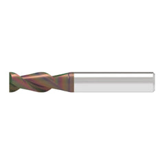 Corner Chamfer End Mill: 6.50 mm Dia, 17.00 mm LOC, 2 Flute, 0.10 mm Chamfer Width, Solid Carbide