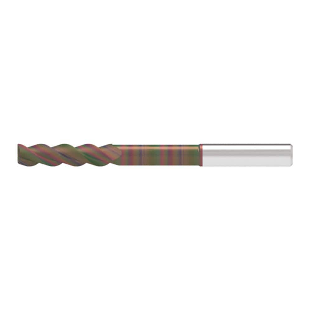 Corner Chamfer End Mill: 10.00 mm Dia, 41.00 mm LOC, 3 Flute, 0.20 mm Chamfer Width, Solid Carbide