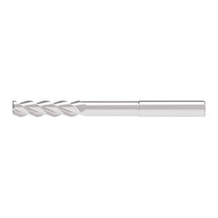 Corner Radius End Mill: 4.00 mm Dia, 16.50 mm LOC, 0.30 mm Radius, 3 Flute, Solid Carbide