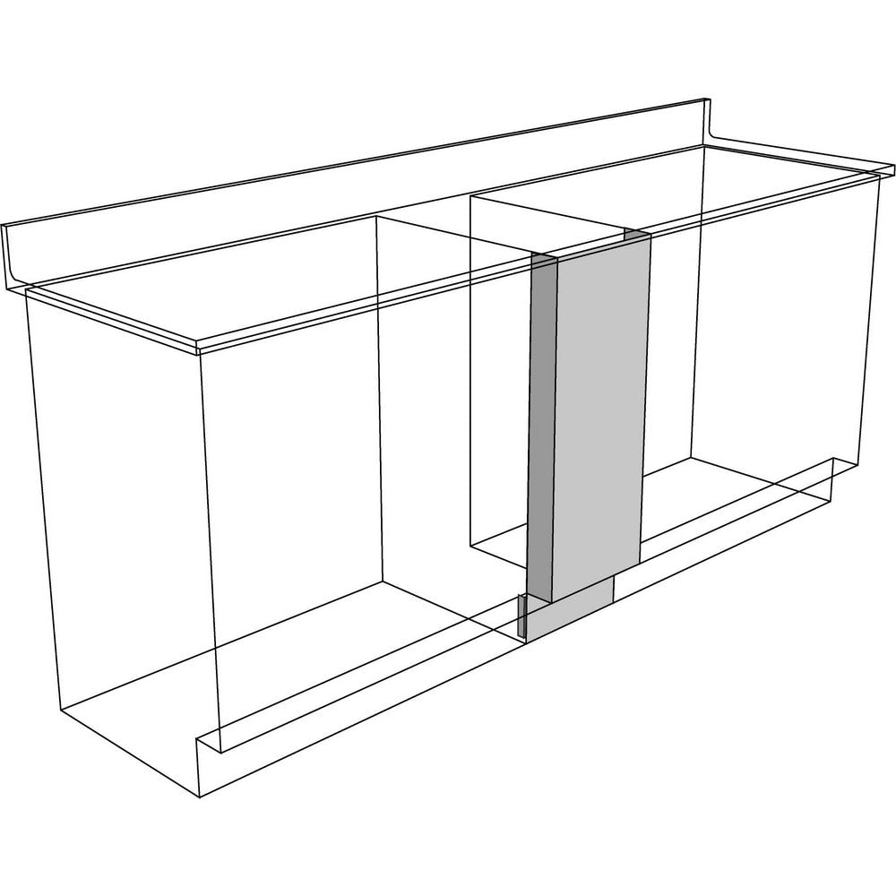 Cabinet Components & Accessories; Accessory Type: Front Filler; For Use With: Sitting Height Cabinets; Overall Depth: 4 in; Overall Height: 27.6 in; Material: Steel; Color: Pearl; Overall Width: 18
