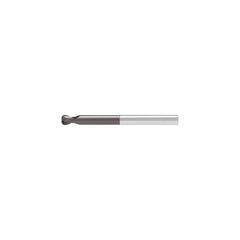 Corner Radius End Mill: 8.00 mm Dia, 7.00 mm LOC, 2.00 mm Radius, 2 Flute, Solid Carbide