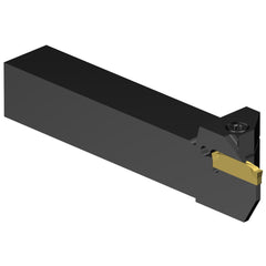 Indexable Grooving/Cut-Off Toolholders; Hand of Holder: Left Hand; Maximum Depth of Cut (Decimal Inch): 0.4000; Maximum Depth of Cut (mm): 10.16; Maximum Groove Width (Decimal Inch): 0.1098; Maximum Groove Width (mm): 2.79; Minimum Groove Width (Decimal I