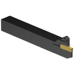 Indexable Grooving/Cut-Off Toolholders; Hand of Holder: Left Hand; Maximum Depth of Cut (Decimal Inch): 0.6700; Maximum Depth of Cut (mm): 17.02; Maximum Groove Width (Decimal Inch): 0.1421; Maximum Groove Width (mm): 3.61; Minimum Groove Width (Decimal I