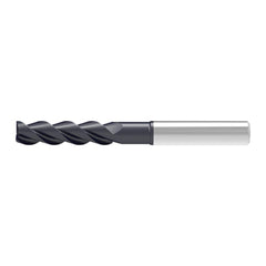 Corner Chamfer End Mill: 3.00 mm Dia, 20.00 mm LOC, 3 Flute, 0.07 mm Chamfer Width, Solid Carbide