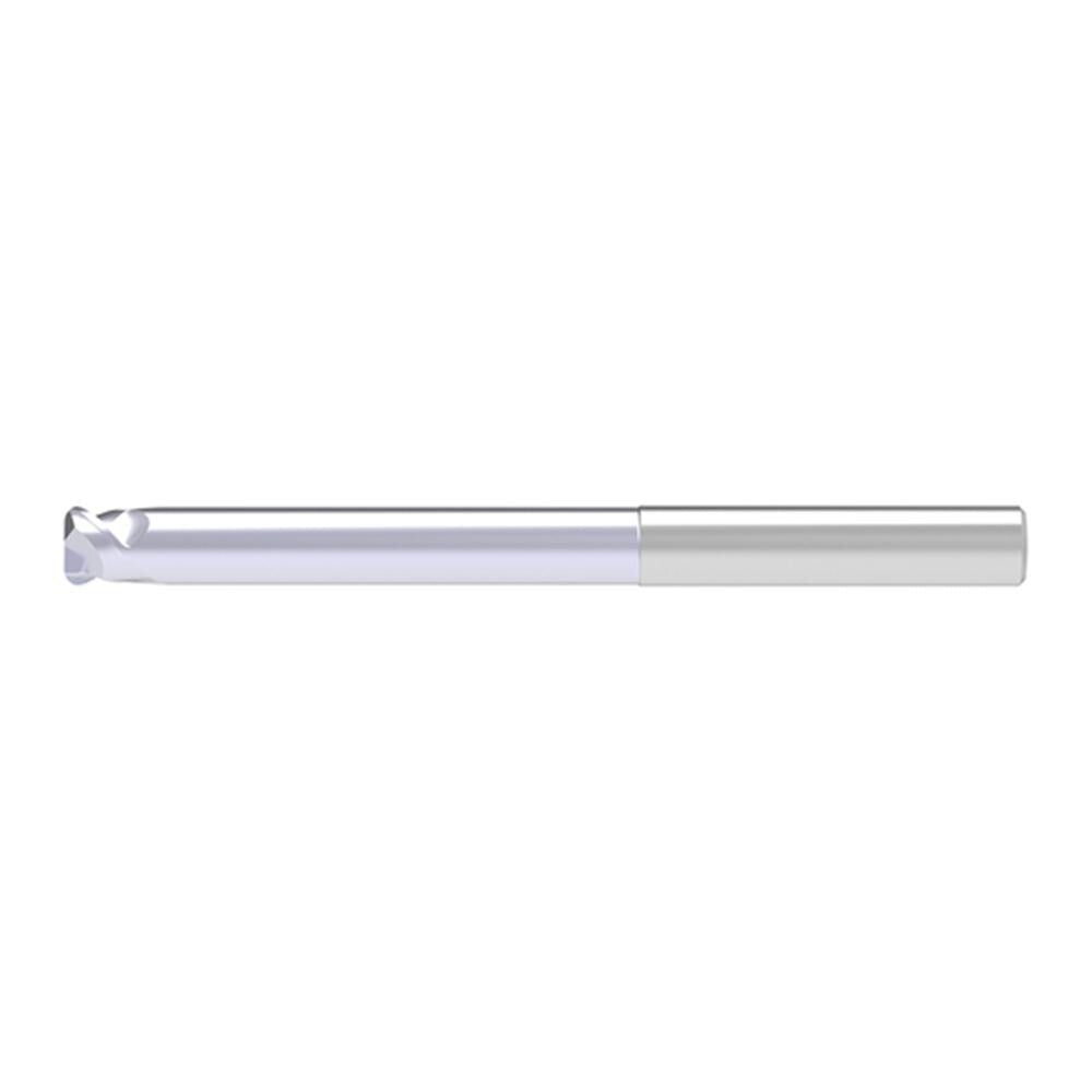 Corner Radius End Mill: 4.00 mm Dia, 3.00 mm LOC, 1.00 mm Radius, 2 Flute, Solid Carbide