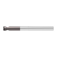 Corner Radius End Mill: 10.00 mm Dia, 6.00 mm LOC, 1.00 mm Radius, 2 Flute, Solid Carbide