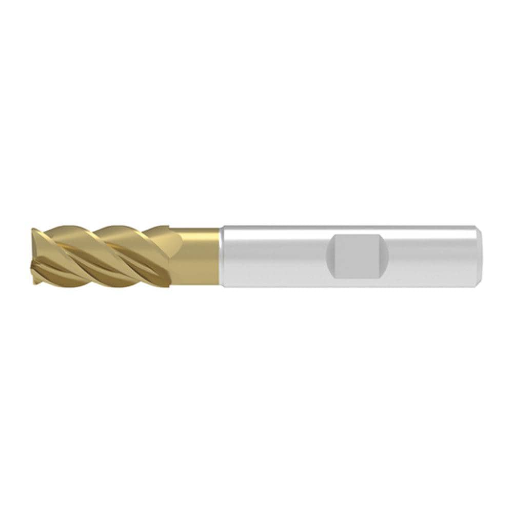 Corner Chamfer End Mill: 20.00 mm Dia, 38.00 mm LOC, 5 Flute, 0.30 mm Chamfer Width, Solid Carbide