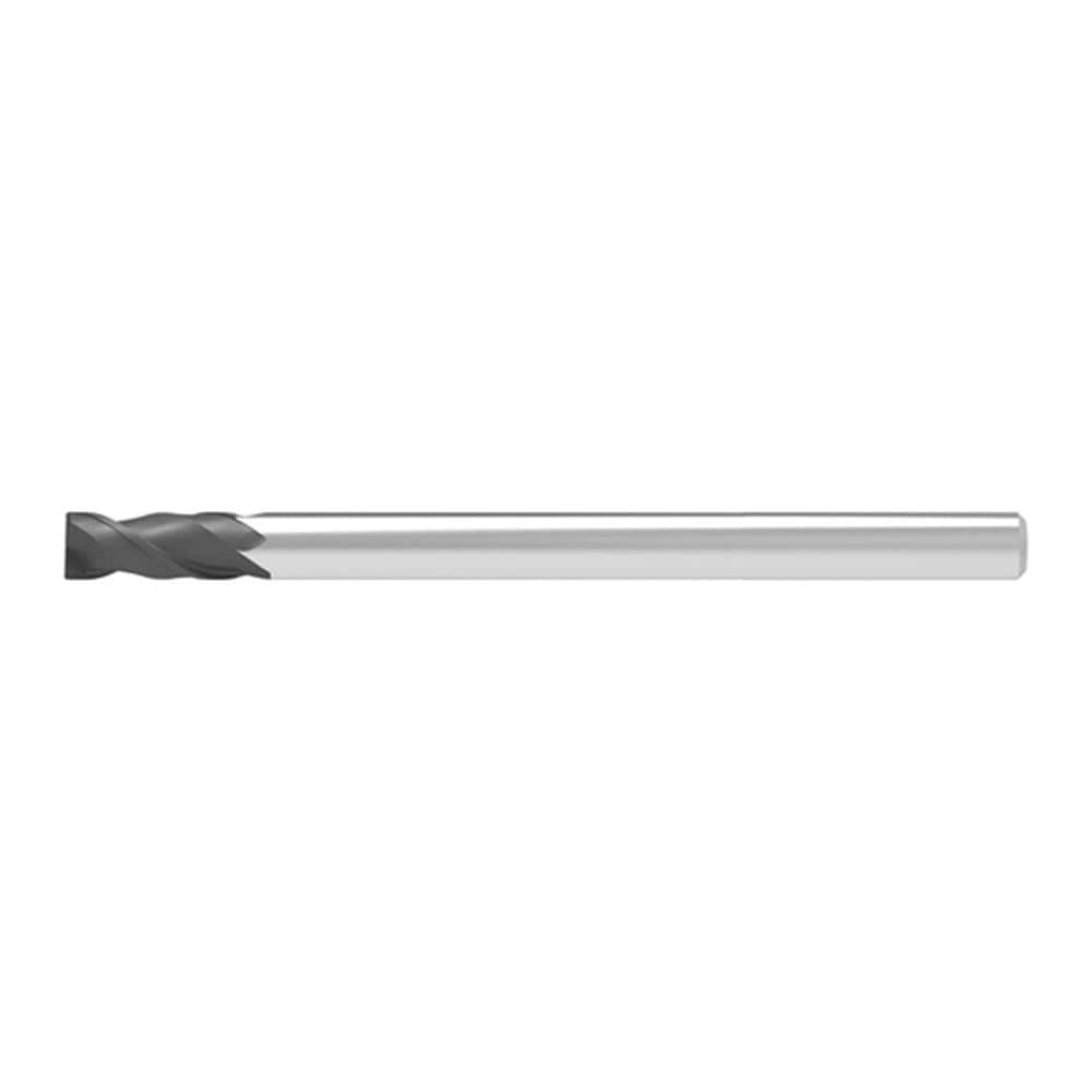 Corner Chamfer End Mill: 4.00 mm Dia, 15.00 mm LOC, 2 Flute, 0.07 mm Chamfer Width, Solid Carbide