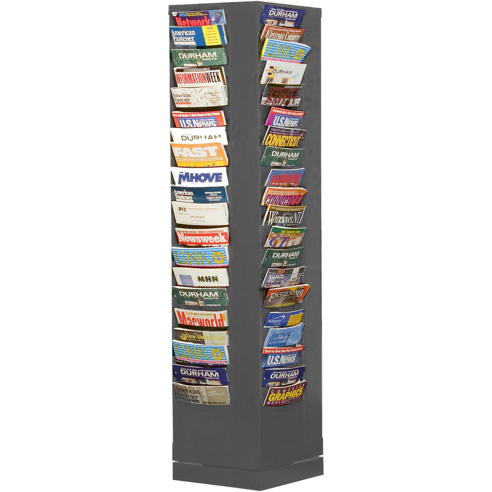 Compartment Storage Boxes & Bins; Type: Rotary Literature Rack; Product Type: Rotary Literature Rack; Overall Width (Inch): 14-1/8; Overall Width: 14; Overall Depth (Inch): 14-1/8