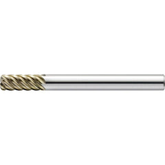 Corner Radius End Mill: 6.00 mm Dia, 13.00 mm LOC, 45 deg Helix, Hardmax Coated, Corner Radius End, Centercutting Series HMERS