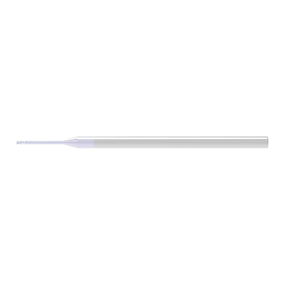 Corner Chamfer End Mill: 4.00 mm Dia, 4.00 mm LOC, 2 Flute, 0.15 mm Chamfer Width, Solid Carbide