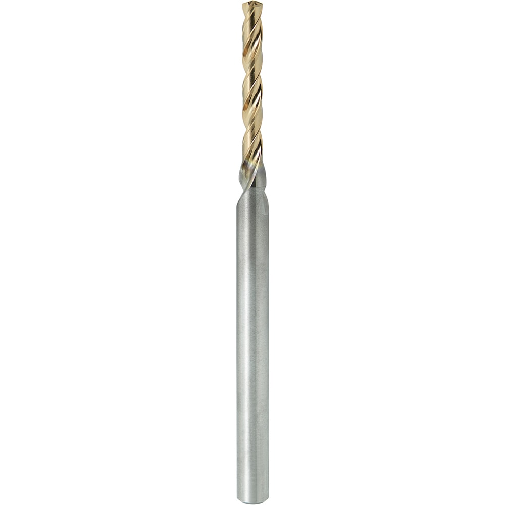 Micro Drill Bit: 1.30 mm Dia, (0.0512"), 139 deg, Solid Carbide