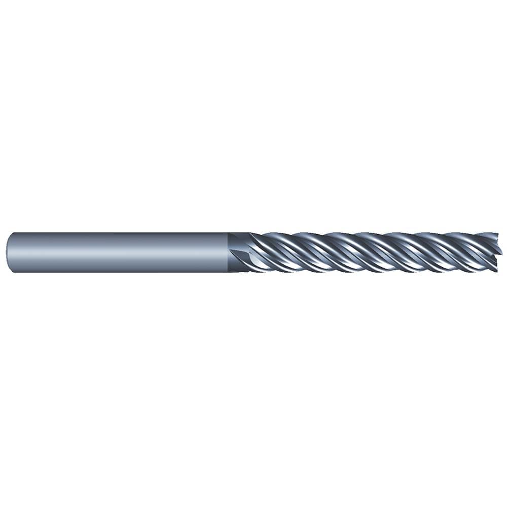 Roughing & Finishing End Mills; Mill Diameter (Fractional Inch): 1/8; Flute Type: Spiral; Number Of Flutes: 5; End Mill Material: Solid Carbide; Length of Cut (Inch): 1; Coating/Finish: AlCrN