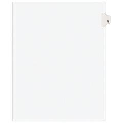 11 x 8 1/2" 78" Label, 25 Tabs, Unpunched, Preprinted Tab Dividers