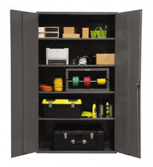 Steel Shelf Cabinet: 48" Wide, 24" Deep, 72" High