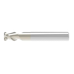 Corner Radius End Mill: 6.00 mm Dia, 10.00 mm LOC, 0.50 mm Radius, 2 Flute, Solid Carbide