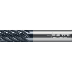 Square End Mill: 0.5000" Dia, 1.2500" LOC, 7 Flute, Solid Carbide