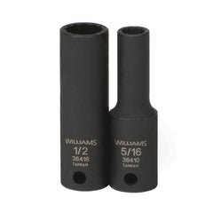 Impact Socket: 3/8" Drive, 5/16" Socket, Square Drive