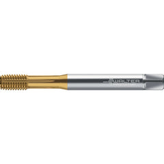 Thread Forming Tap: M10x1.5 Metric, 6HX Class of Fit, Semi-Bottoming Chamfer, High-Speed Steel-E, TIN Finish