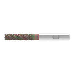 Corner Radius End Mill: 20.00 mm Dia, 82.00 mm LOC, 2.00 mm Radius, 4 Flute, Solid Carbide